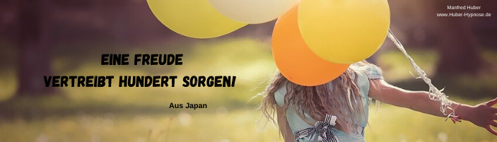 Glückszitat Juli 2021 - Eine Freude vertreibt hundert Sorgen! - aus Japan